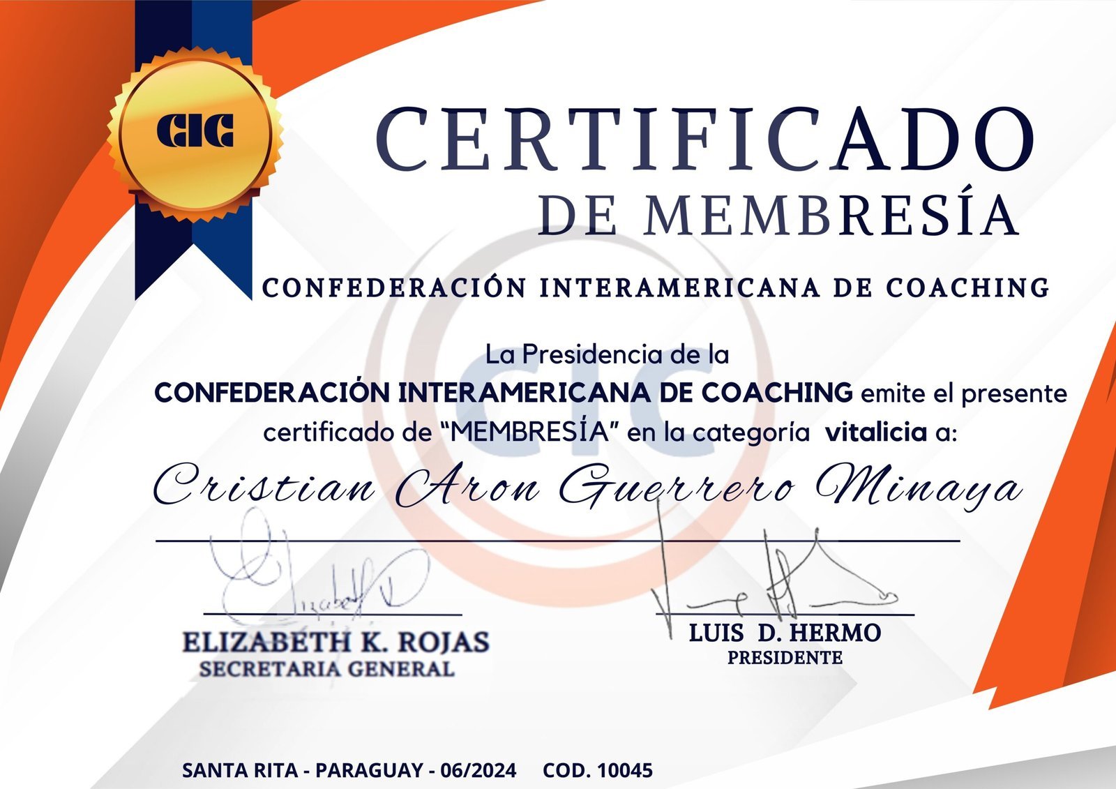 Coaches certificados por el CIC